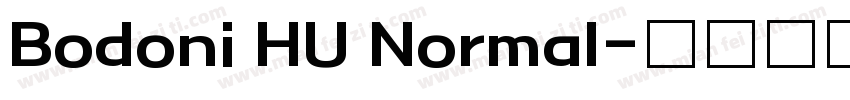Bodoni HU Normal字体转换